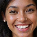 Happy diverse individual smiling