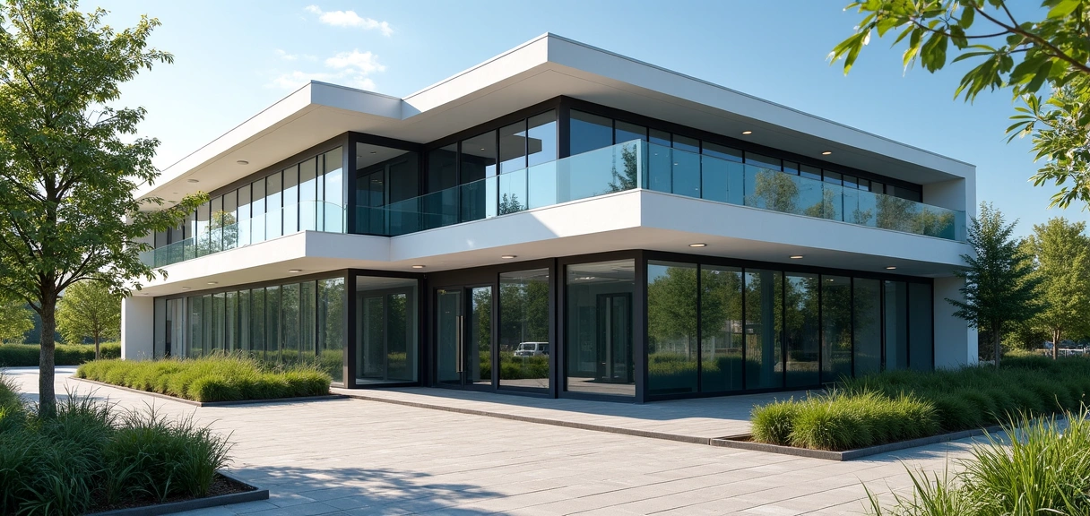 Modern office building exterior