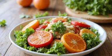 Imagen de un plato de comida fresca y ligera para el verano.