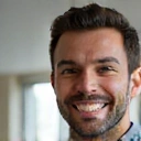 Happy diverse individual