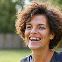 Happy diverse individual